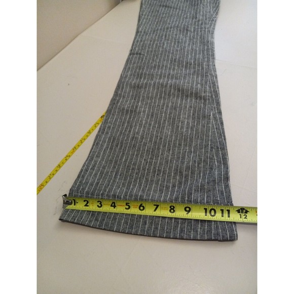 Spring Street Womens Linen Blend  Grey/white Striped‎ Dress Pants Size 11 - Picture 12 of 13